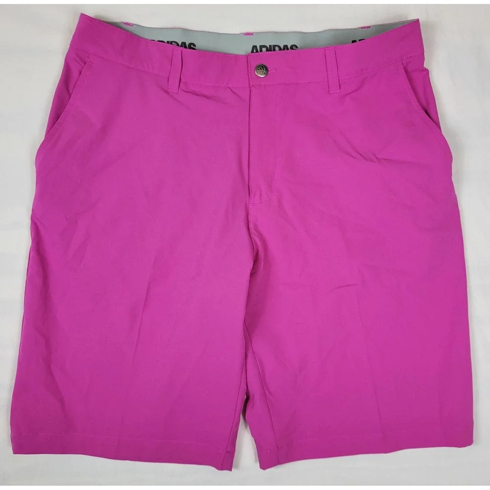 Adidas Ultimate365 Mens Golf Shorts Pink Performance Stretch 34 ADVS19R722
